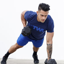 Load image into Gallery viewer, The WOD Life - Men&#39;s Classics Flux T-Shirt -  Indigo/Surf Blue
