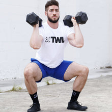 Load image into Gallery viewer, The WOD Life - Men&#39;s Classics Flux T-Shirt - White/Black
