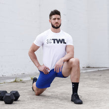 Load image into Gallery viewer, The WOD Life - Men&#39;s Classics Flux T-Shirt - White/Black
