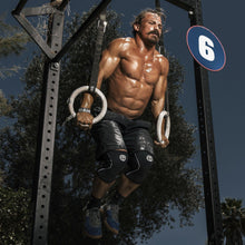 Load image into Gallery viewer, Rehband RX Knee Sleeve - 5mm - Black/White - SINGLE
