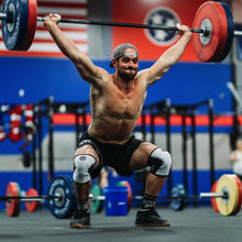 Load image into Gallery viewer, Rehband RX Knee Sleeve 7mm White/Black - SINGLE
