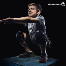 Load image into Gallery viewer, Rehband RX Knee Sleeve Junior - Black/White - SINGLE
