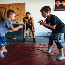 Load image into Gallery viewer, Rehband RX Knee Sleeve Junior - Black/White - SINGLE
