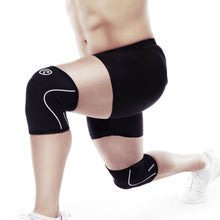 Load image into Gallery viewer, Rehband RX Knee Sleeves - 5mm - Black/White - PAIR
