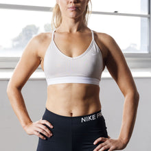 Load image into Gallery viewer, Nike Indy - Women&#39;s Sports Bra - Desert Sand/White
