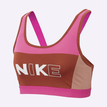 Load image into Gallery viewer, Nike - Women&#39;s Medium Support Sports Bra - Laser Fuchsia/Dusty Peach/White
