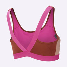 Load image into Gallery viewer, Nike - Women&#39;s Medium Support Sports Bra - Laser Fuchsia/Dusty Peach/White
