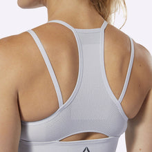 Load image into Gallery viewer, Reebok - Women&#39;s CrossFit MyoKnit Bra - Light Grey Heather/Cool Shadow
