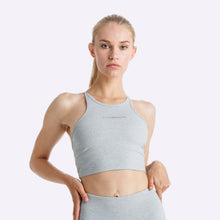 Load image into Gallery viewer, The Brave - Women&#39;s Elevate Crop Top - Light Grey Marle
