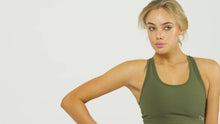 Load image into Gallery viewer, The Brave - Women&#39;s Core Bra - Dark Olive
