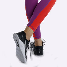 Load image into Gallery viewer, The WOD Life - Women&#39;s Rebalance Tights - Ultra Violet/Poppy Red
