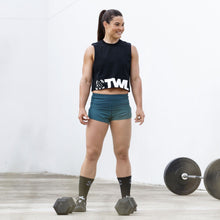 Load image into Gallery viewer, The WOD Life - Women&#39;s Classics Slash Crop Tank - Black
