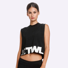 Load image into Gallery viewer, The WOD Life - Women&#39;s Classics Slash Crop Tank - Black

