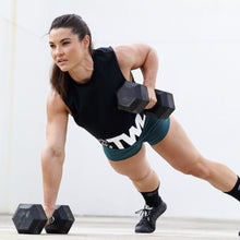 Load image into Gallery viewer, The WOD Life - Women&#39;s Classics Slash Crop Tank - Black
