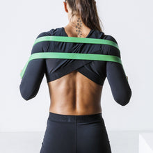 Load image into Gallery viewer, The WOD Life - Women&#39;s Classics Striker L/S Crop - Black
